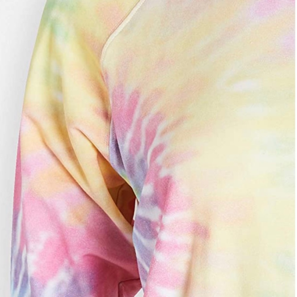 Stripe & Stare Rainbow Sunshine Tie Dye Sweatshirt Shirt Top L - Picture 5 of 12